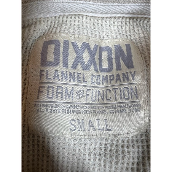 Dixxon Women's Crop Henley Thermal Top beige Size Small - Picture 5 of 10